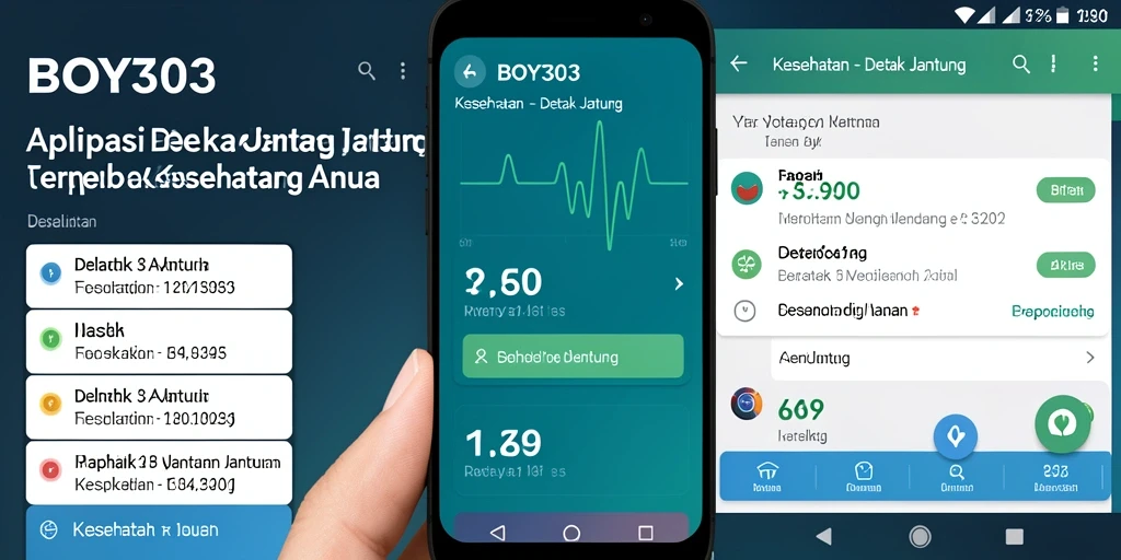 Tampilan antarmuka BOY303 yang sederhana dan informatif.