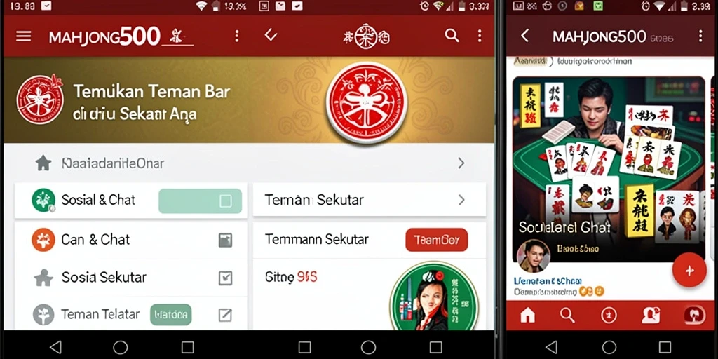 Tampilan antarmuka MAHJONG500 yang ramah dan interaktif.