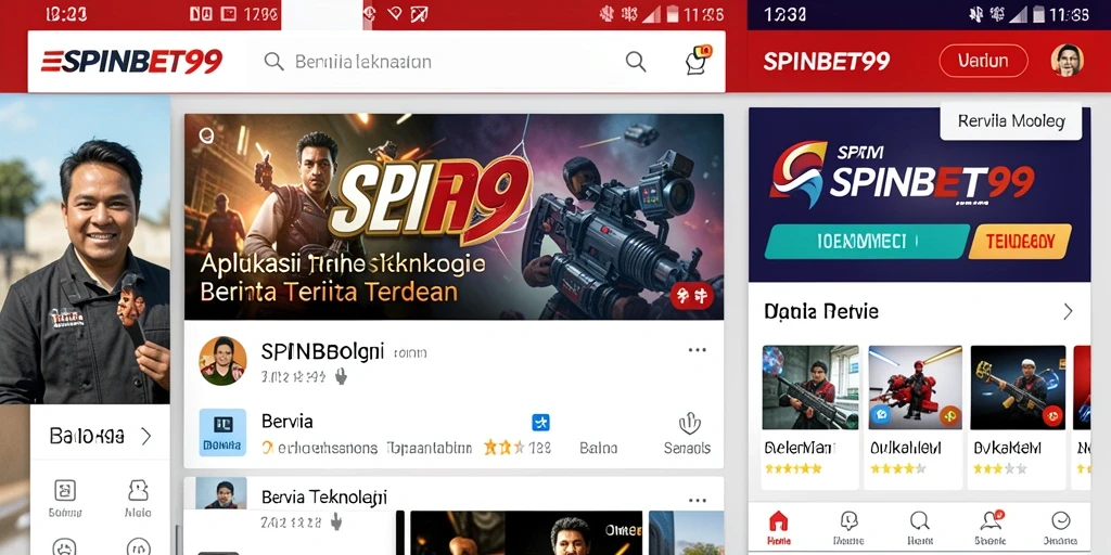 Antarmuka SPINBET99 yang modern dan informatif.
